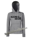 SLEEPING WITH SIRENS - Black Logo - sivá dámska mikina