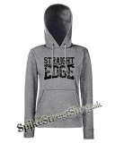 STRAIGHT EDGE - Logo - Motive 2 - sivá dámska mikina