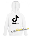 Biela detská mikina TIK TOK - Logo