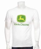 JOHN DEERE - Logo Crest - biele pánske tričko