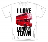 LOUD CLOTHING - I Love London Town - biele pánske tričko
