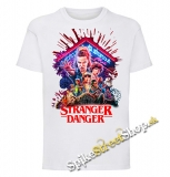 STRANGER THINGS - Stranger Danger Portrait - biele detské tričko
