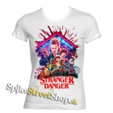 STRANGER THINGS - Stranger Danger Portrait - biele dámske tričko