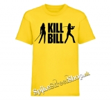 KILL BILL - Silhouette - žlté pánske tričko