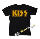 KISS - Yellow Logo - čierne detské tričko