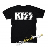 KISS - White Logo - čierne detské tričko