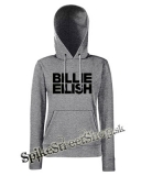 BILLIE EILISH - Logo Bold - sivá dámska mikina