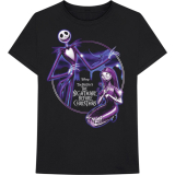 THE NIGHTMARE BEFORE CHRISTMAS - Purple Graveyard - čierne pánske tričko