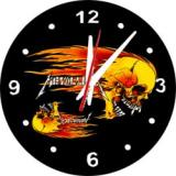 METALLICA - Skull Flames - nástenné hodiny