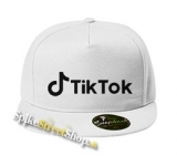 TIK TOK - Logo - biela šiltovka model "Snapback"