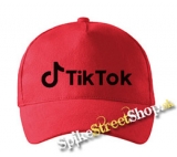 TIK TOK - Black Logo - červená šiltovka (-30%=AKCIA)