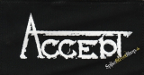 ACCEPT - White Logo - nášivka