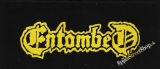 ENTOMBED - Yellow Logo Contoured - nášivka