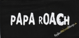 PAPA ROACH - White Logo - nášivka