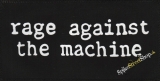 RAGE AGAINST THE MACHINE - White Logo - nášivka