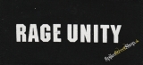 RAGE UNITY - White Logo - nášivka