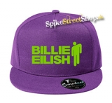 BILLIE EILISH - Logo Green Stickman - fialová šiltovka model "Snapback"