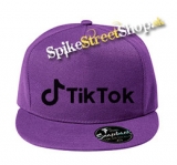 TIK TOK - Black Logo - fialová šiltovka model "Snapback"