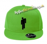 BILLIE EILISH - Black Stickman - jabĺčkovo-zelená šiltovka model "Snapback"