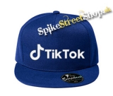 TIK TOK - Logo - kráľovská-modrá šiltovka model "Snapback"