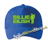 BILLIE EILISH - Green Logo & Stickman - kráľovská modrá šiltovka (-30%=AKCIA)