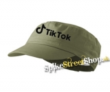 TIK TOK - Logo - olivová šiltovka army cap