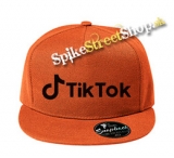 TIK TOK - Logo - oranžová šiltovka model "Snapback"