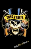 Samolepka GUNS N ROSES - Skull Hat Logo
