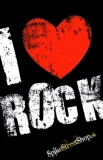 Samolepka I LOVE ROCK