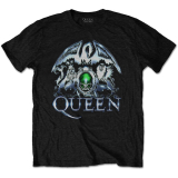 QUEEN - Metal Crest - čierne pánske tričko