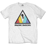 IMAGINE DRAGONS - Triangle Logo - biele pánske tričko