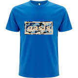 OASIS - Camo Logo - modré pánske tričko