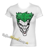 BATMAN - Jocker Retro Face - biele dámske tričko