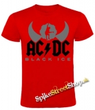 AC/DC - Black Ice Angus Silhouette - červené pánske tričko