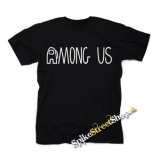 AMONG US - Logo - čierne detské tričko