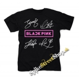 BLACKPINK - Logo & Signature - čierne detské tričko