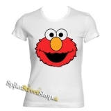 SESAME STREET - Elmos Face Red - biele dámske tričko