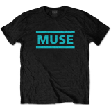 MUSE - Light Blue Logo - čierne pánske tričko