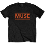 MUSE - Orange Logo - čierne pánske tričko
