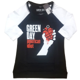 GREEN DAY - American Idiot - čierne dámske tričko s 3/4 rukávmi