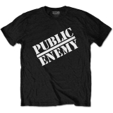 PUBLIC ENEMY - Logo - čierne pánske tričko