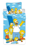 Posteľné obliečky detské z kolekcie KIDS - Simpsons Family Clouds 02