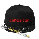 IMPOSTOR - Among Us Red Slogan - čierna šiltovka model "Snapback"