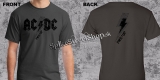 AC/DC - Power Up Black Slogan - tmavošedé pánske tričko