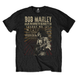 BOB MARLEY - Hammersmith 76 - čierne pánske tričko