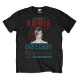 DAVID BOWIE - Earls Court 73 - čierne pánske tričko