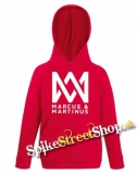 MARCUS & MARTINUS - Logo - červená pánska mikina