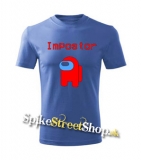 AMONG US - Impostor - azurovomodré detské tričko