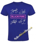 BLACKPINK - Logo & Signature - kráľovsky-modré detské tričko