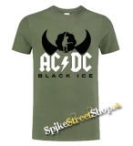 AC/DC - Black Ice Angus Silhouette - olivové detské tričko